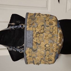 Coach blue shoulder bag